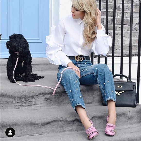 🚫SOLD🚫 NWT ASOS COTTON SHIRT OPEN RUFFLE SLEEVE - Picture 4 of 8